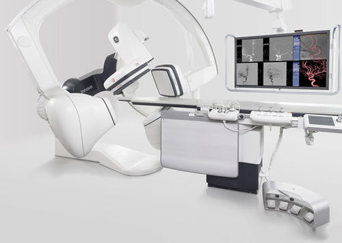 Sistema de fluoroscopia digital - Innova™ IGS 6 - GE Healthcare - para fluoroscopia craneal / con amplificador de brillo fijado al suelo / con amplificador de brillo de techo