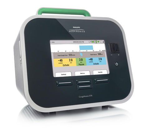 Dispositivo de drenaje bronquial insuflación-exsuflación mecánica - CoughAssist E70 - Philips Healthcare - para asistencia domiciliaria / de mesa