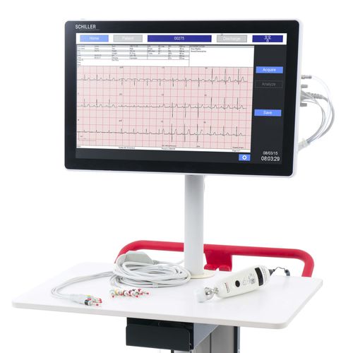 Monitor multiparamétrico ECG de 12 derivaciones - DS20 - SCHILLER - compacto / portátil / con ruedas