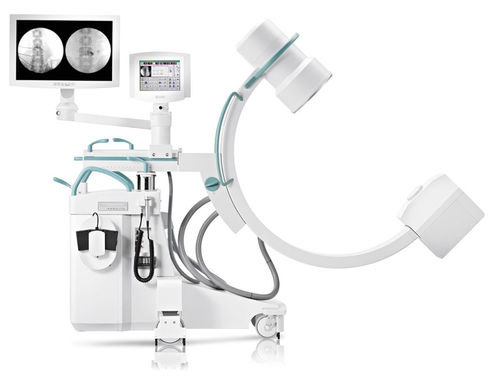 Arco quirúrgico móvil - SOLO  - Ziehm Imaging - con tubo intensificador de imagen / con monitor de vídeo integrado