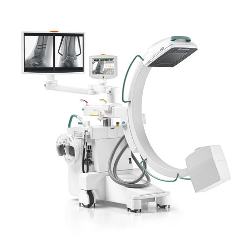 Arco quirúrgico móvil - SOLO FD - Ziehm Imaging - con sensor plano / con monitor de vídeo integrado