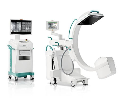 Arco quirúrgico móvil - HYBRID EDITION - Ziehm Imaging - con sensor plano / con columna de vídeo