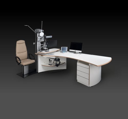 Unidad de refracción - HS-2010 - Haag-Streit Diagnostics - con sillón / con luz / con monitor