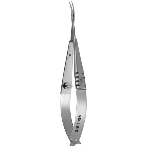 Tijera para cirugía oftalmológica - 9601BIS - Moria Surgical - para humanos / curvada