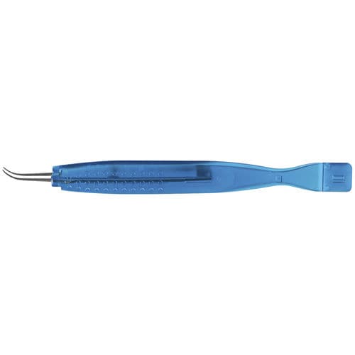 Pinza para oftalmología - 17225X10 - Moria Surgical - desechable / curva
