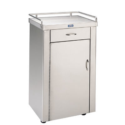 Armario de hospital - P-5090 - Pedigo - con cajón / de acero inoxidable / con 1 puerta