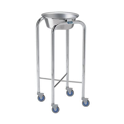 Portacuencos con ruedas - P-78 - Pedigo - de acero inoxidable