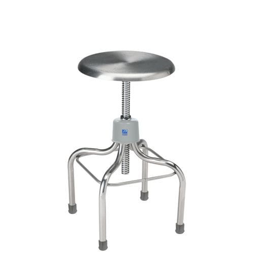 Taburete para consulta médica - P-1037-SS - Pedigo - de altura variable / giratorio / de acero inoxidable