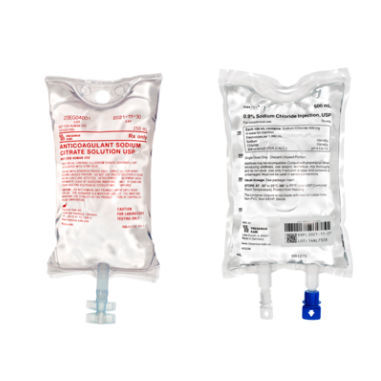 Bolsa de perfusión solución salina - 6B1285 - Fresenius Kabi - policloruro de vinilo