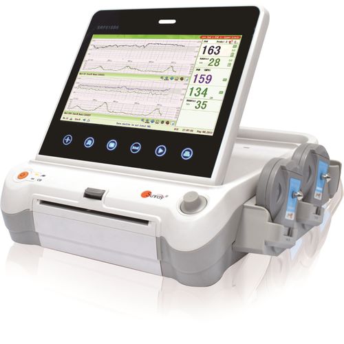 Monitor fetal FHR - SRF618B6 - Guangzhou Sunray Medical Apparatus - con pantalla táctil / con conexión inalámbrica
