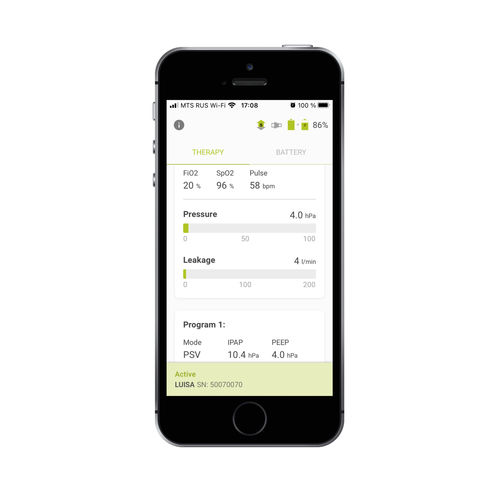 Aplicación Android de control - LUISA  - Heinen und Löwenstein - de intercambio / para informes / Androïd