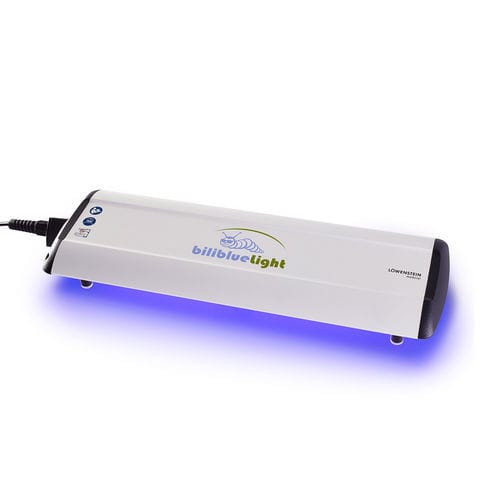 Lámpara de fototerapia neonatal - Bilibluelight - Heinen und Löwenstein - para cuna / de luz azul