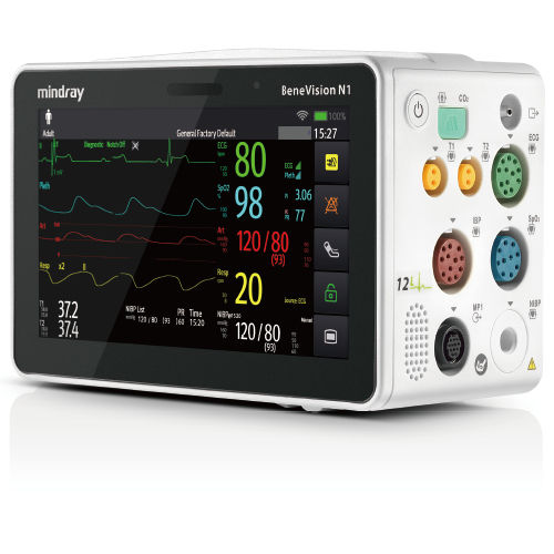 Monitor de paciente portátil - BeneVision N1 - Mindray - de noche / SpO2 / de respiración