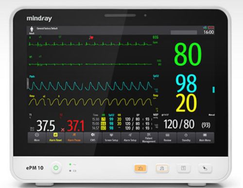 Monitor de paciente portátil - ePM10 - Mindray - compacto / de noche / ECG