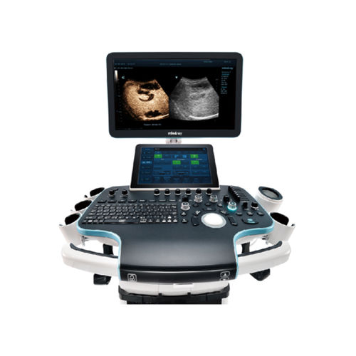 Ecógrafo con soporte - Resona 7 - Mindray - para ecografía polivalente / para ecografía ginecológica y obstétrica / 3D/4D