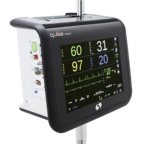 Monitor de paciente portátil - Qube Mini  - Spacelabs Healthcare - modular / compacto / de noche