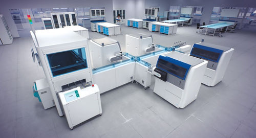 Sistema de automatización de laboratorio para analizador de laboratorio - STA WORKCELL MAX - Stago - robotizada / aleatorio / de alto rendimiento