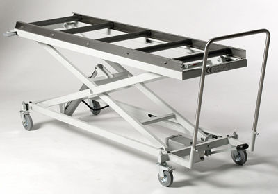 Carro funerario de acero inoxidable - CRR001 - Fiocchetti Scientific - hidráulico