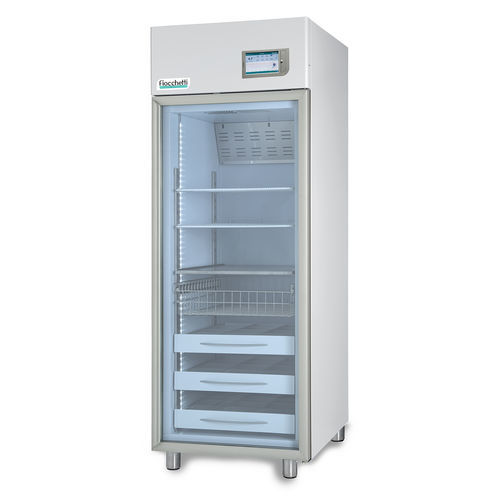 Congelador para plasma sanguíneo - PLASMA-VISION 700 TOUCH - Fiocchetti Scientific - de tipo armario / con 1 puerta / con puerta de cristal