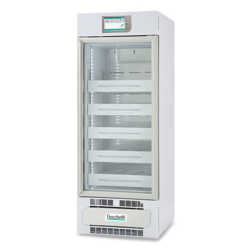 Refrigerador de banco de sangre - EMOTECA 250 TOUCH - Fiocchetti Scientific - de tipo armario / con 1 puerta / con puerta de cristal