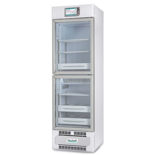 Refrigerador de farmacia - MEDIKA 2T 400 TOUCH - Fiocchetti Scientific - de tipo armario / con 2 puertas / con puerta de cristal