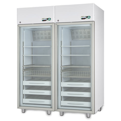 Refrigerador de farmacia - MEDIKA 2T 1500 ECT-F PLUS - Fiocchetti Scientific - para hospitales / armario / con 2 puertas