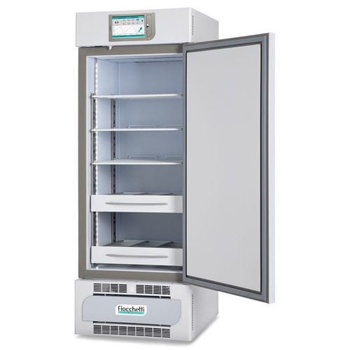Congelador para plasma sanguíneo - PLASMA-FREEZER 250 TOUCH - Fiocchetti Scientific - de laboratorio / móvil / con ruedas