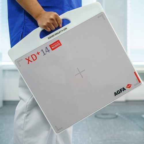 Panel detector plano para radiografía polivalente - Dura-Line XD+ - AGFA - portátil / inalámbrico / 14 x 17