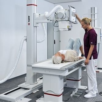 Sistema de radiografía digital - VALORY&trade; - AGFA - para radiografía polivalente / con Bucky en el suelo / de suelo