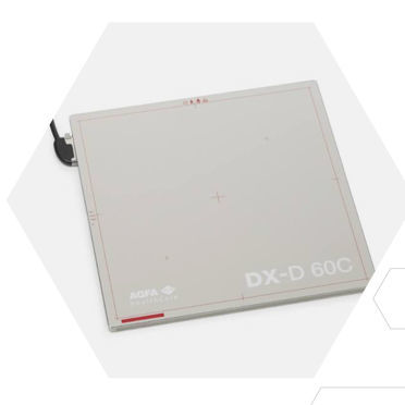 Panel detector plano para radiografía veterinaria - DX-D 60 - AGFA - portátil / 17 x 17