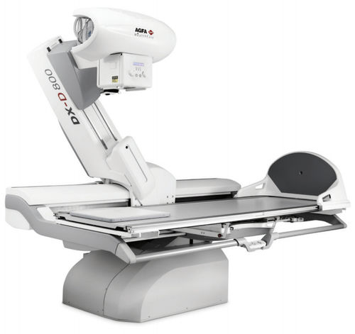 Sistema de radiofluoroscopia digital - DX-D 800 - AGFA - para fluoroscopia diagnóstica / para radiografía polivalente / con mesa basculante