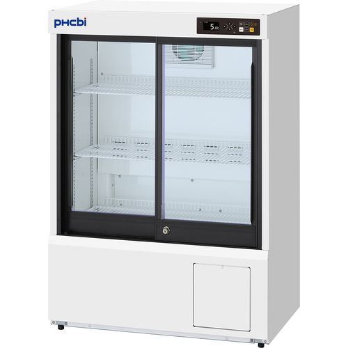Refrigerador de laboratorio - MPR-S150H-PE - PHC Europe - de farmacia / de tipo armario / con puerta de cristal