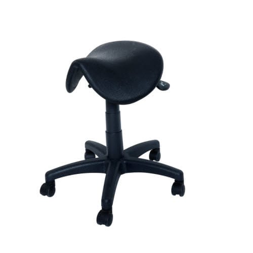 Taburete para centro sanitario - 90.1596 - Üzümcü Medical Devices - hidráulico / con ruedas / con forma de silla de montar