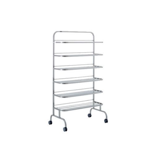 Carro para quirófano - 40390 - Üzümcü Medical Devices - zapatero / de acero inoxidable / 5 estantes