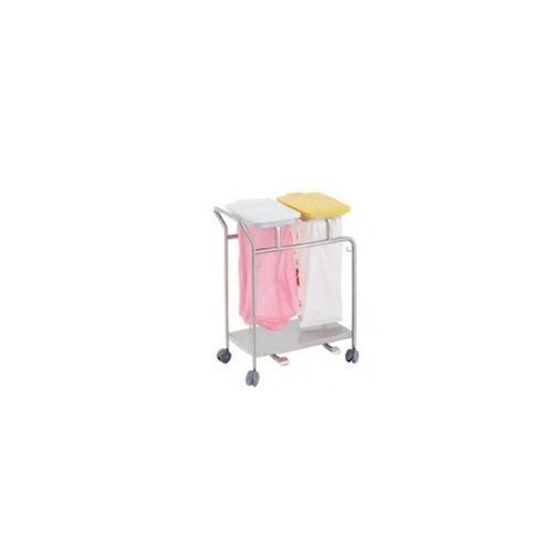 Carro para bolsas para lavandería - 40861 - Üzümcü Medical Devices - de limpieza / 2 bolsas / de acero inoxidable