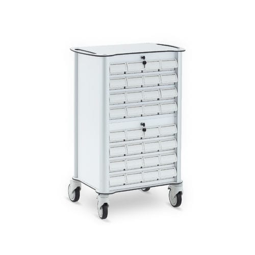 Carro médico - 55.1383 - Üzümcü Medical Devices - para medicamentos / de acero inoxidable / de aluminio