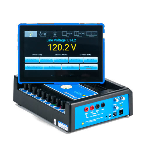 Tester de seguridad eléctrica - vPad-ES 2 - Datrend Systems - para dispositivos médicos / portátil / con pantalla táctil