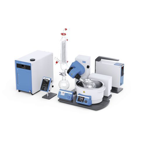 Evaporador de laboratorio - RV 10 pro V - IKA - rotativo / de vacío / de solvente