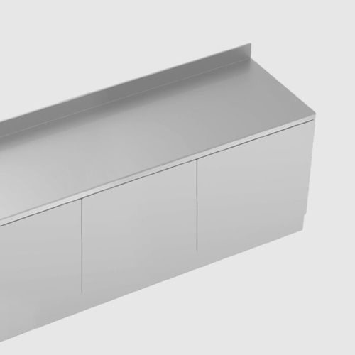 Plataforma de trabajo de laboratorio - 999CABW080 series - Steelco - de esterilización / con espacio de almacenamiento / con puerta