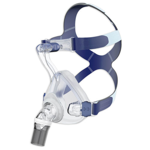 Máscara de ventilación para el tratamiento de la apnea del sueño - JOYCEeasy - Löwenstein Medical - de silicona / transparente / ajustable