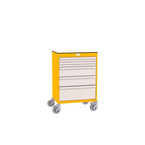 Plataforma de trabajo con cajón - 1007.11W01 - VILLARD MÉDICAL - con ruedas