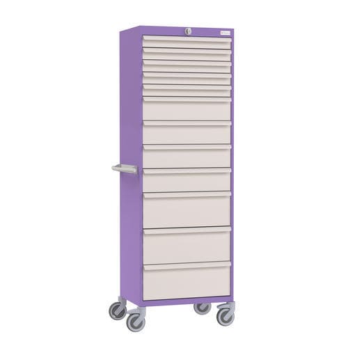Armario de hospital - 1007.01 C01 - VILLARD MÉDICAL - modular / con ruedas / con cajón