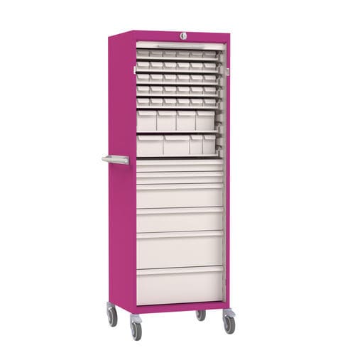 Armario para medicamentos - 1007.51 C02 - VILLARD MÉDICAL - de hospital / con ruedas / con cajón