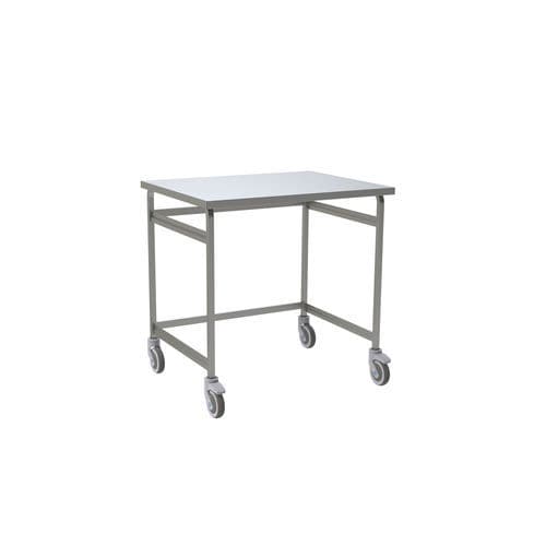 Mesa de trabajo - 810.51 - VILLARD MÉDICAL - rectangular / con ruedas / de acero inoxidable