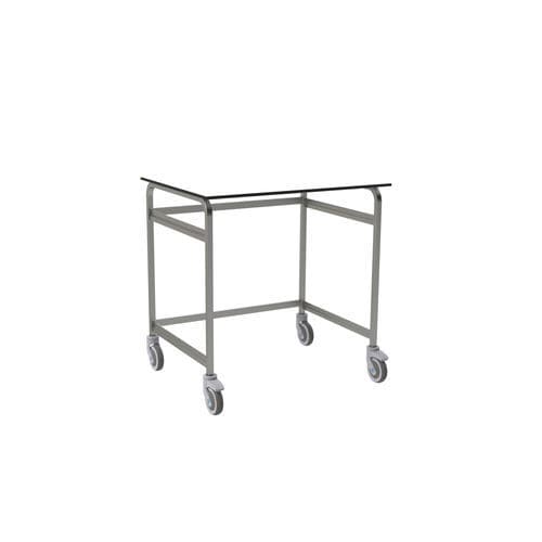 Mesa de trabajo - 810.54 - VILLARD MÉDICAL - rectangular / fija / de acero inoxidable