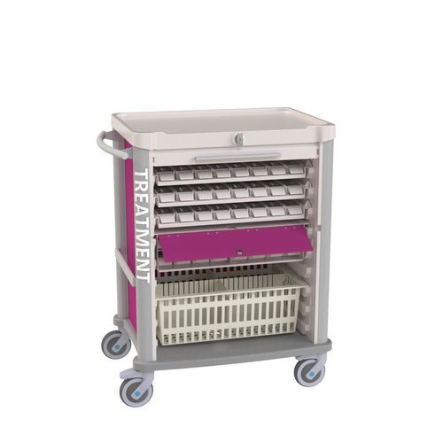 Carro médico - Eolis® - VILLARD MÉDICAL - de medicamentos / para transporte / de dispensación de medicamentos