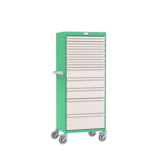 Conjunto de muebles modular - Eolis® - VILLARD MÉDICAL - con ruedas / con cajón / de metal