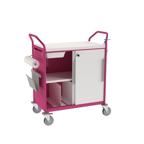 Carro médico - 408.36 - VILLARD MÉDICAL - de cambio / de acero inoxidable / de aluminio