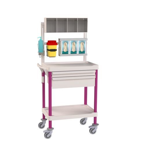 Carro médico - Eolis® - VILLARD MÉDICAL - para consumibles / para transporte / de almacenamiento