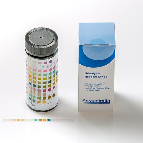 Tira de prueba para análisis de orina - SC-0920-100 - SCREEN ITALIA - de microalbuminuria / de proteínas / de glucosa